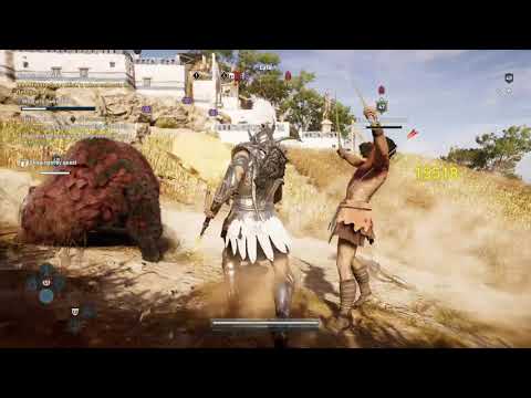 Assassin's Creed Odyssey Pegasus Armor Timaios The Woodsman Mercenary Fight