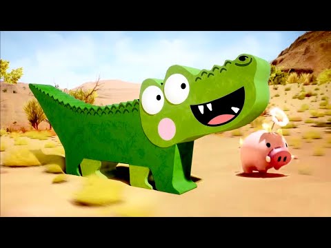 Fastest Running Race In The Desert | Silly Crocodile Animated Stories For Kids
