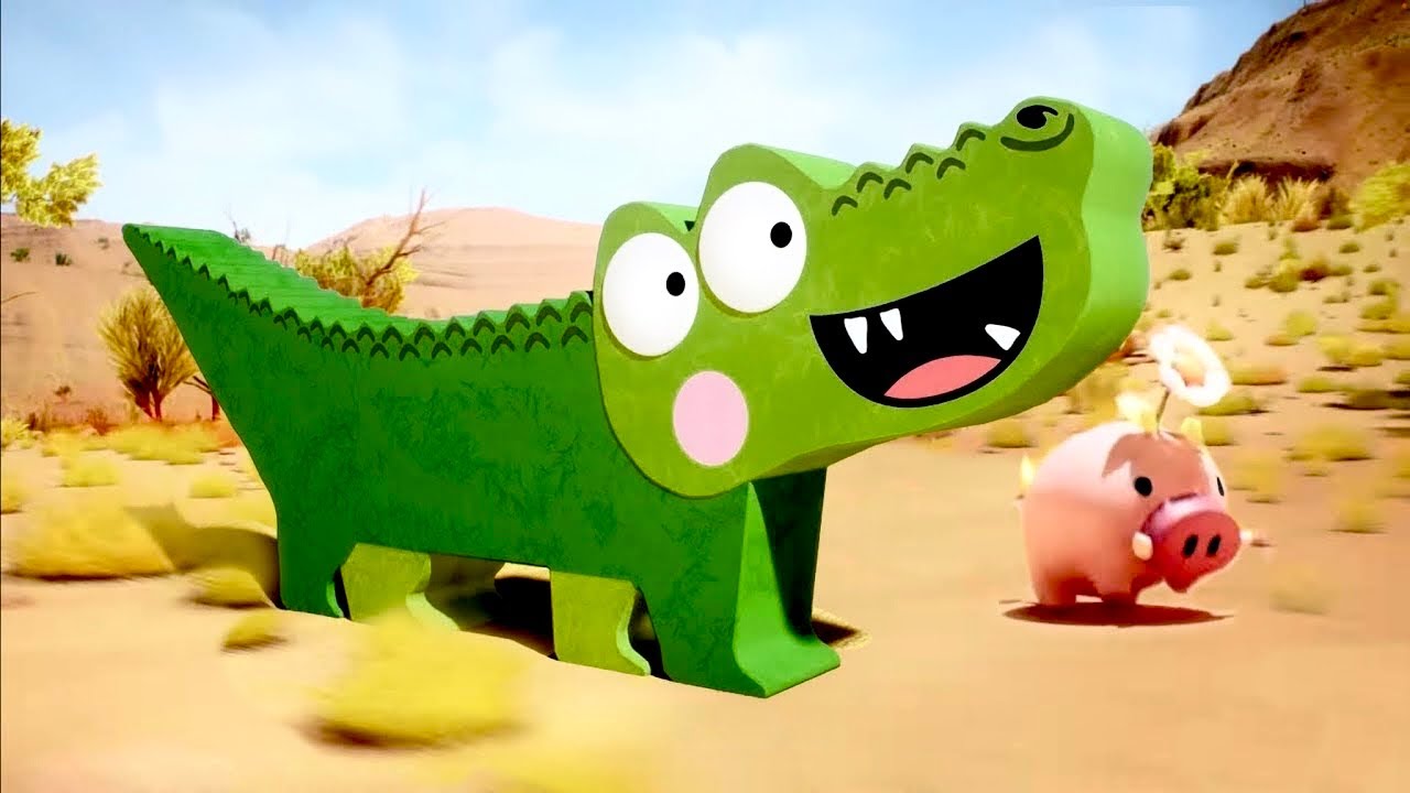 Fastest Running Race In The Desert | Silly Crocodile Animated Stories For Kids