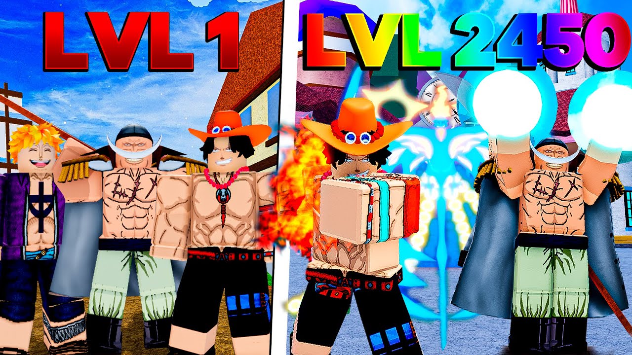 A TRIPULAÇÃO DO BARBA BRANCA UPOU DO 1 AO 2550 NO BLOX FRUITS - FILME