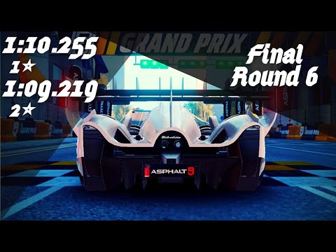 1⭐ - 1:10.255 / 2⭐ - 1:09.219 | SCG 007S Grand Prix - Final Round 6 [ Naniwa Tour ] - Asphalt 9