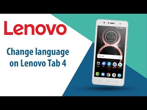 How to change language on Lenovo Tab 4?