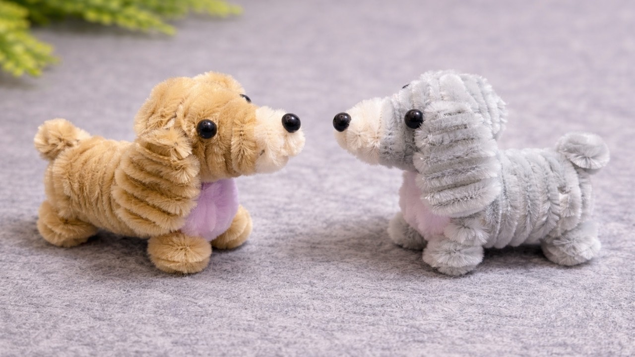 モールで作る小さな子犬🐶