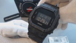 Black Casio G Shock Digital Resin Classic Watch DW5600SL-1