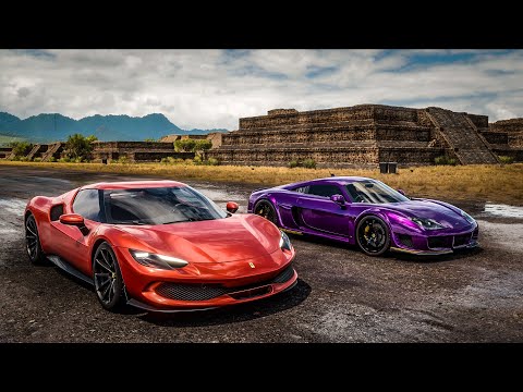 Forza Horizon 5 Drag Race: Ferrari 296 GTB vs Noble M600