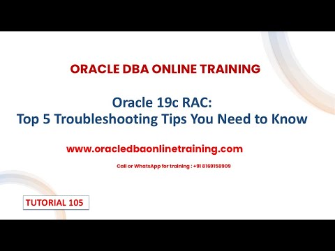 🚀 Oracle 19c RAC Troubleshooting: Top 5 Expert Tips to Fix Common Issues 🚀