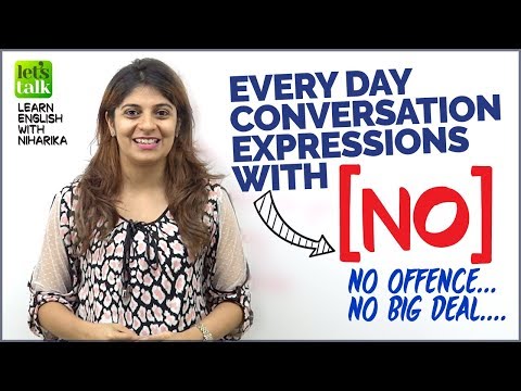 Advanced English Conversation Expressions With ‘NO’ | Improve Your English Speaking | Niharika