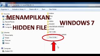 Cara Menampilkan File Tersembunyi Atau Hidden File Pada Windows 7