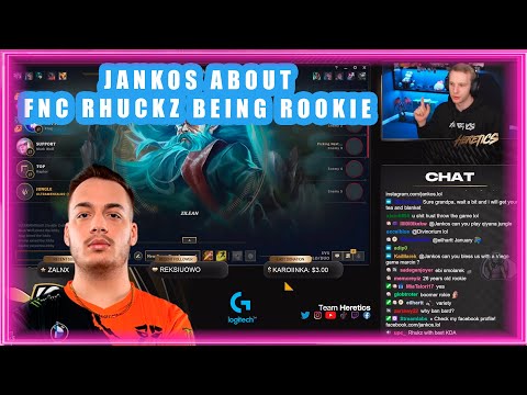 Jankos About FNC Rhuckz Being Rookie