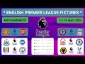 Premier League Fixtures 🆕 Manchester united vs Arsenal - Aston Villa vs Liverpool - Matchweeks 37