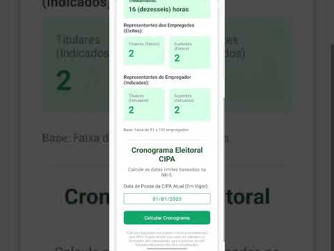 CIPA Calendário