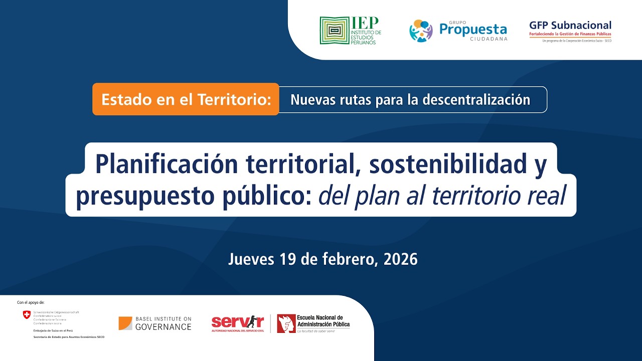 El Estado en el Territorio: Nuevas Rutas para la Descentralización