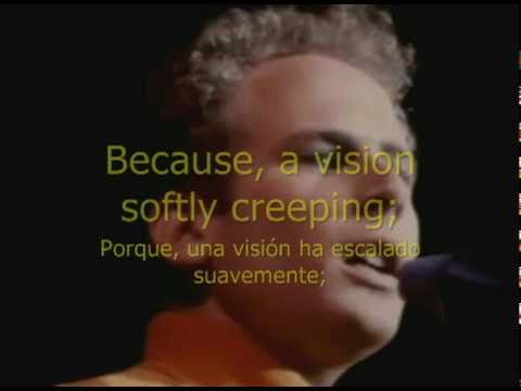 EL SONIDO DEL SILENCIO. Subtitulada en Ingles-Español.PAUL SIMON & ART GARFUNKEL