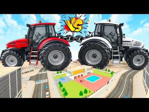 🎯Franklin Giant 🚜 Tractor VS Jack 🚜 Giant Tractor in Indian theft auto simulator 💥