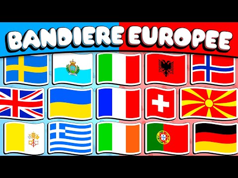 Indovina la Bandiera EUROPEA🌍 Quiz Bandiere Europee