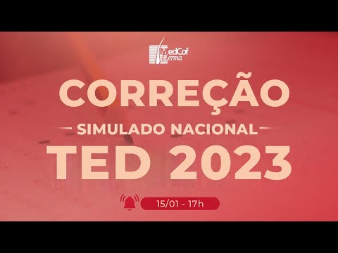 CORREÇÃO SIMULADO NACIONAL TED 2023 - MEDCOF DERMA