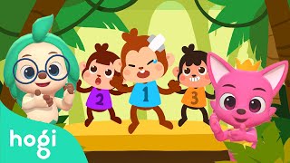 Five Little Monkeys 🐒 | Pinkfong &amp; Hogi Dance Dance | Nursery Rhymes | Hogi Kids Songs