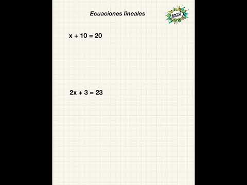 Ecuaciones lineales súper fácil