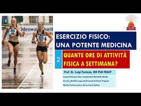 2 - Esercizio fisico: potente medicina | QUANTE ORE D'ATTIVITÀ FISICA A SETTIMANA? | Prof. Fontana