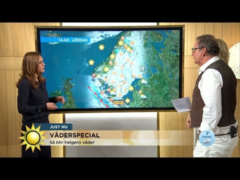 Väderspecial: Så blir helgens väder - Nyhetsmorgon (TV4)