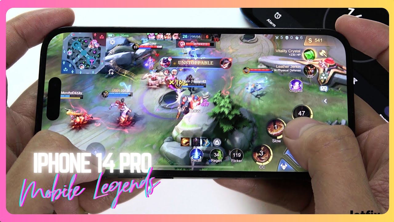 iPhone 14 Pro Mobile Legends Gaming test | Apple A16 Bionic, 120Hz Display