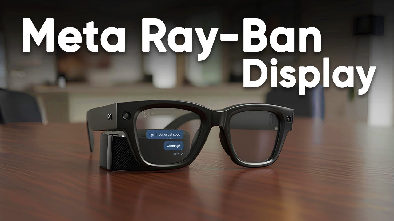 Meta Ray-Ban Display smart glasses first official look showing heads-up display