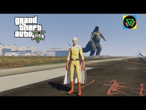 saitama vs godzilla gta 5 #gtav#gta5#godzilla#saitama