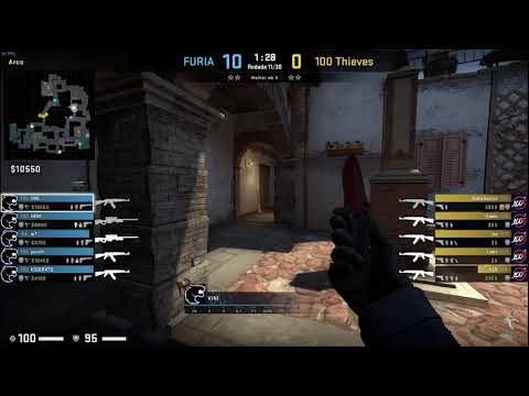 Pov VINI (28/4) CS GO DEMO - INFERNO - 16 FURIA VS 1 100 THIEVES (ESL One Cologne 25/08/2020)