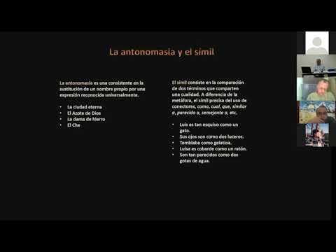 Explicación de la antonomasia y el símil