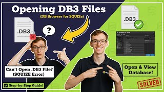 Opening DB3 Files (DB Browser for SQLite)