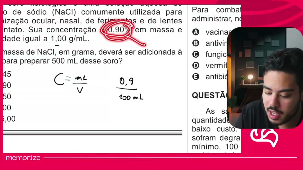 Resolução em Vídeo — Questão 58 ENEM 2016 PPL