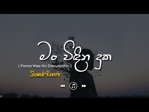 Man Widina Duka - මං විදින දුක මතූ දාක (Slowed+Reverb)