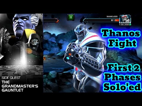 The Grandmaster's Gaunlet Nameless Thanos Boss Fight! | Marvel Contest Of Champions
