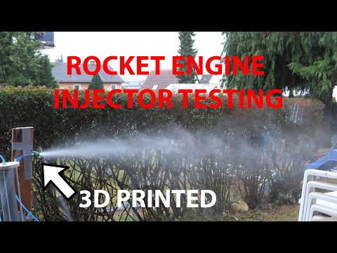 We test a Rocket Engine Injector! (3D Printed) | Cold Water Test | Building a Rocket Engine Part. 1