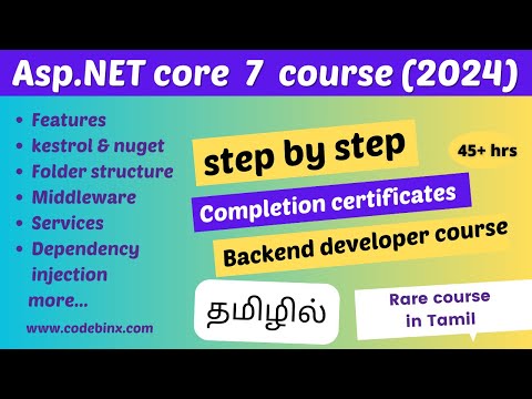 .NET 6 & 7 web development| Asp.net MVC| Asp.net core| Asp.net 7 web development| CodeBinX| Tamil