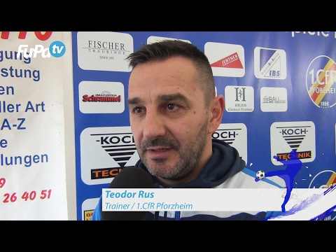 Teodor Rus - 1.CfR Pforzheim - zum Spiel vs. SV Spielberg im FuPa.tv-Interview am 18.2.2017