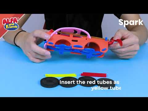 Spark STEM Kit #35 - Rubber Band Powered Car