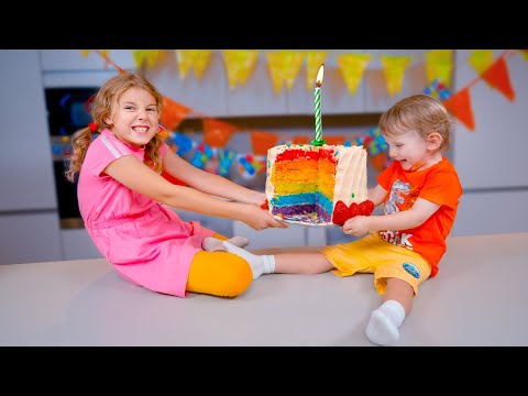 Five Kids Сooking Сolorful Сake + more Children's Songs and Videos