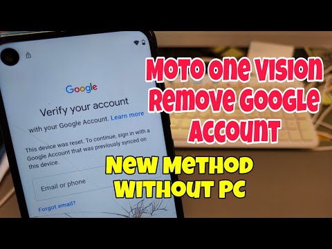 Without PC! Motorola Moto One Vision (XT1970), Remove Google Account, Bypass FRP.