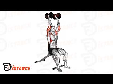 Exercice Développé épaules un bras assis avec haltère prise neutre