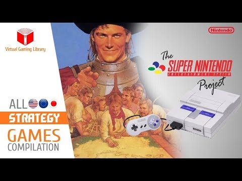 All SNES/Super Nintendo Strategy Games Compilation - Every Game (US/EU/JP)