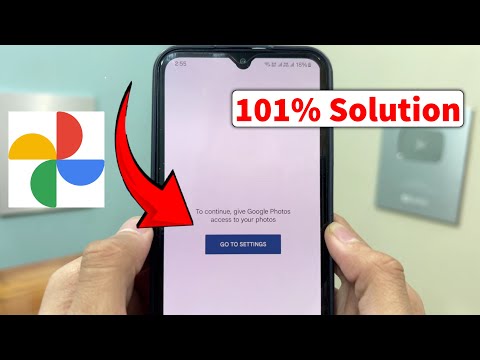 Google Photos Fix to Continue Give Google Photos Access to your photos go to setting problem fix