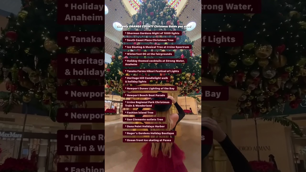 OC guide to Christmas activities and holiday events #thingstodoinla #socal #orangecounty #xmas