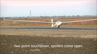 preview picture of video 'LAST 30 second on his FIRST flight in his new ASH26E'