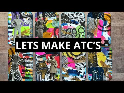 Lets Make ATC’s!! | Cutting up a Masterboard | Mixed Media