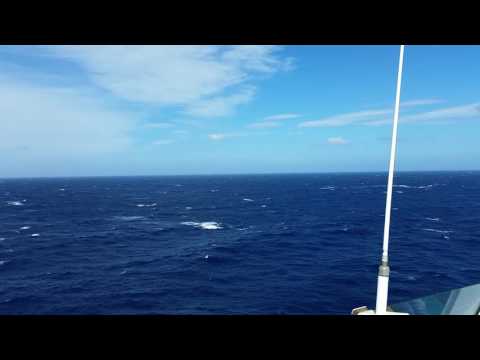 18.09.2016 Aida Stella im Golf von Lyon bei mittlerweile 6m Wellen und ca 100 km/h Wind - Teil 2