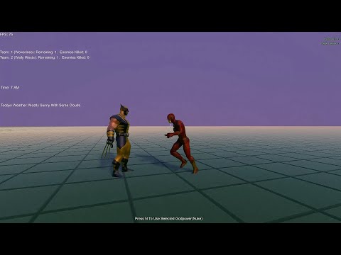 The Flash vs batman & wolverine & Wonder Woman (x3) battle 189 in Ultimate Epic battle Simulator
