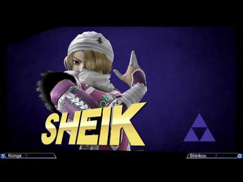 Konga (Donkey Kong) vs Shinkou (Sheik, Zero Suit Samus) - Orbitar 12 - Grand Finals
