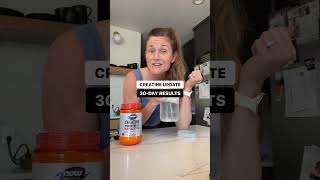 UPDATE: 30-Day Creatine Results (should women take it) #shorts #creatine #supplements
