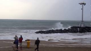 preview picture of video 'Storm, Los Cristianos Beach, Tenerife, Canary Island HD'